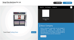 Desktop Screenshot of bengalshoemachinery.com