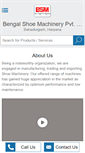 Mobile Screenshot of bengalshoemachinery.com